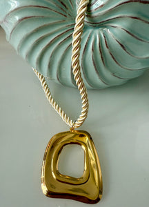 Nylon & Gold Necklace