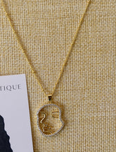 Load image into Gallery viewer, Silhouette Gold Necklace
