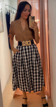 Load image into Gallery viewer, Gingham Midi Skirt
