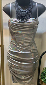 Silver Pencil Dress