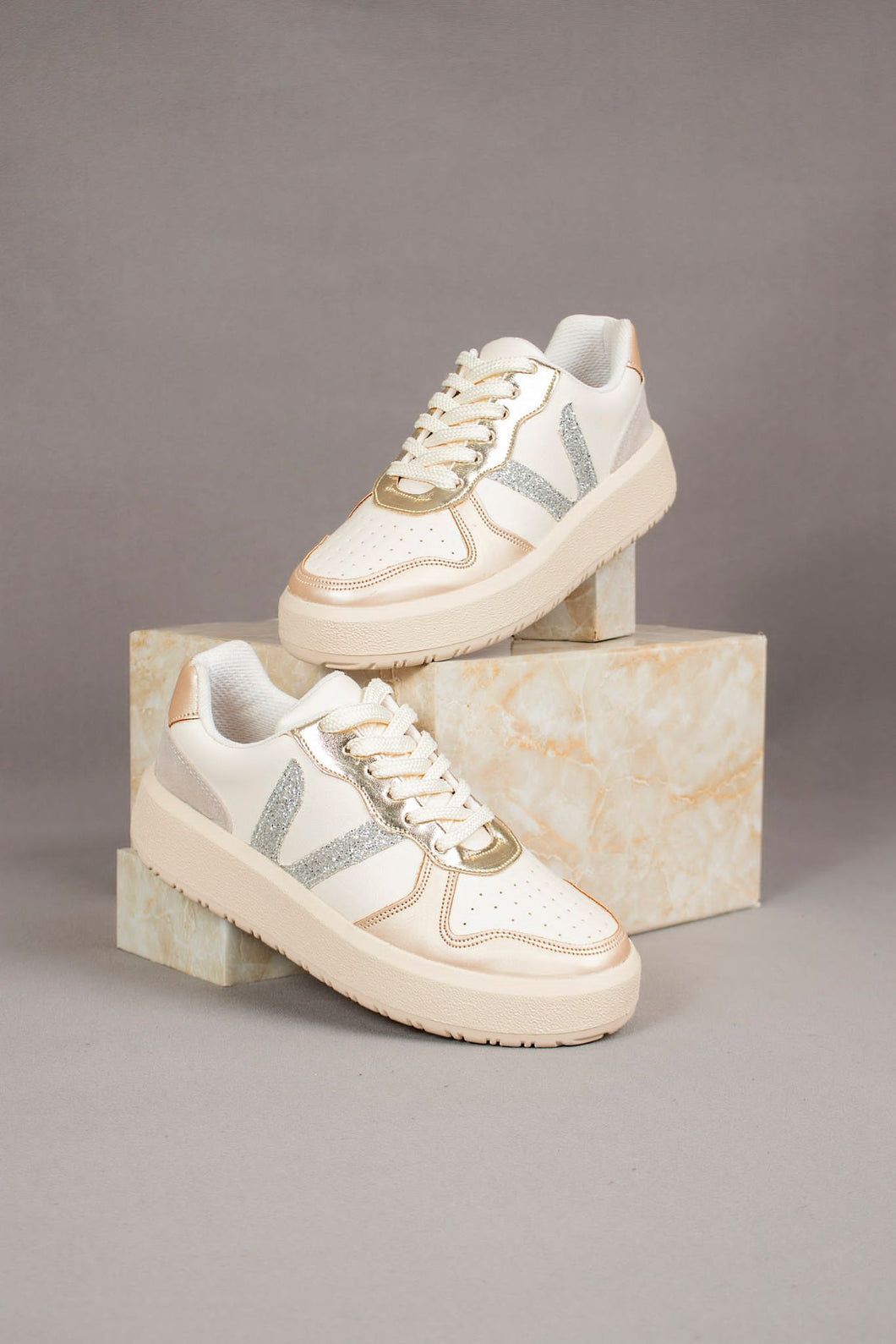 Metallic Trio Makers Sneakers