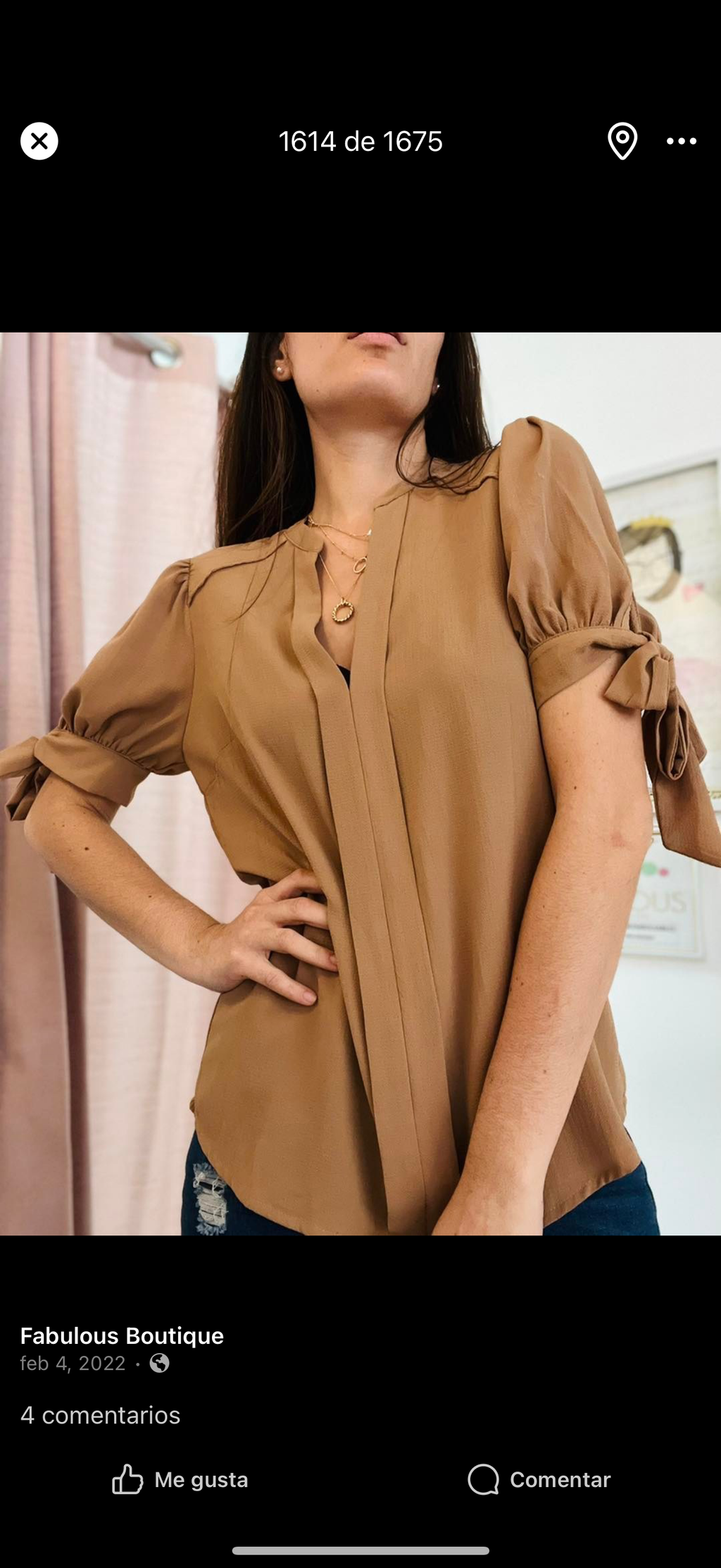 Coquette Sleeves Beige Top