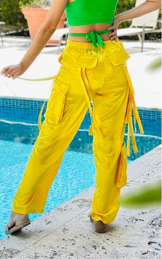 Yellow Sateen Cargo