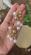 Load and play video in Gallery viewer, Gold and Pearls Earrings
