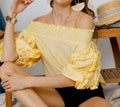 Yellow Off Shoulder Top
