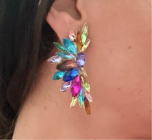 Load image into Gallery viewer, Crystal Wings Earrings
