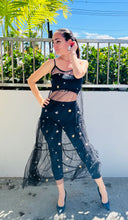 Load image into Gallery viewer, Stars Black Mesh Dress
