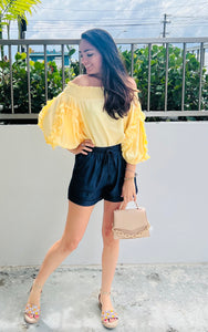 Yellow Off Shoulder Top