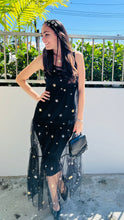 Load image into Gallery viewer, Stars Black Mesh Dress
