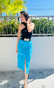 Turquesa Cargo Skirt