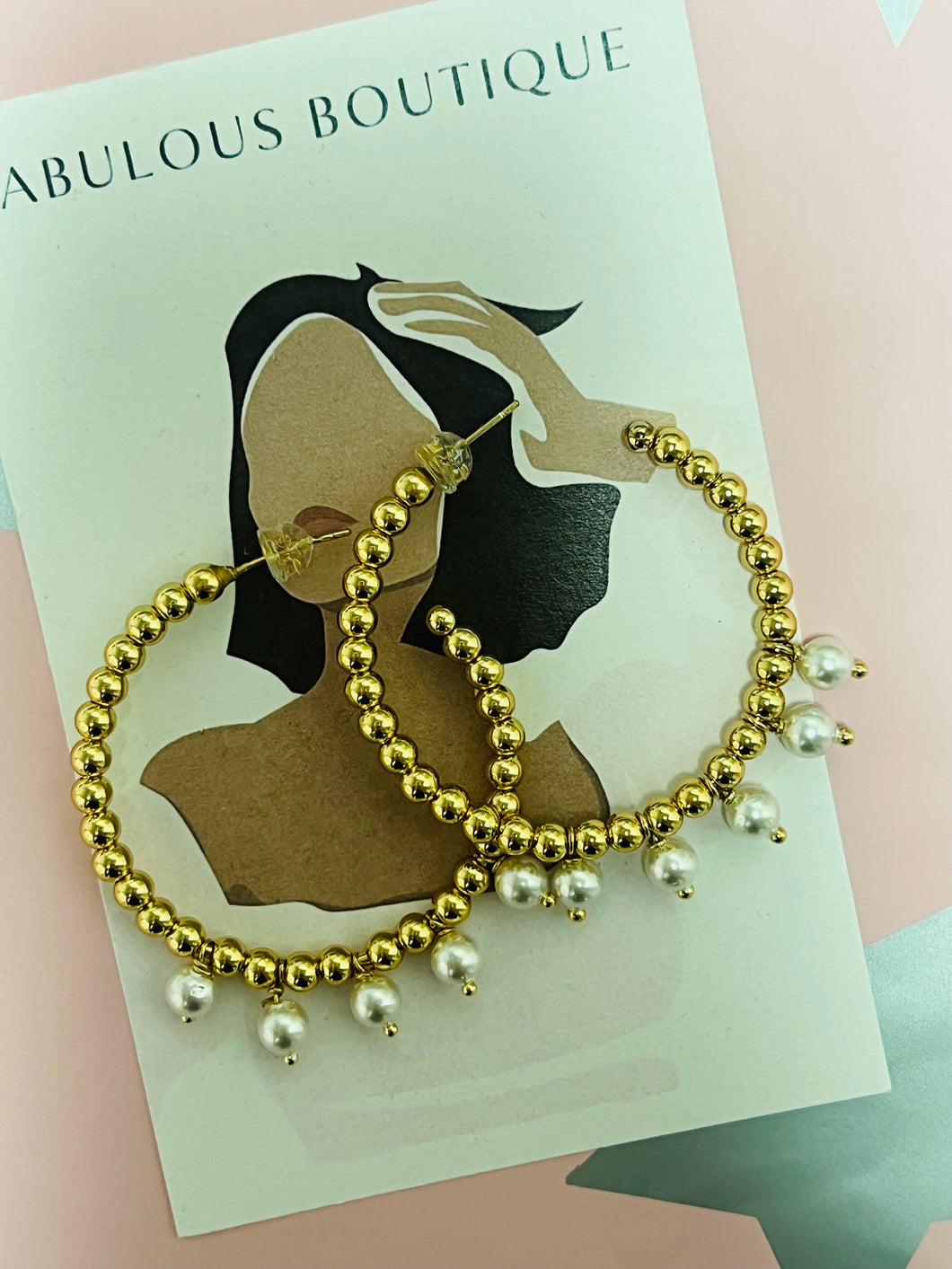 Gold & Pearls Earrings