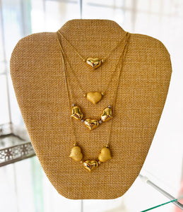 Hearts Gold Necklace