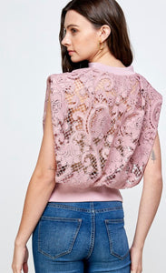 Rose Lace Top