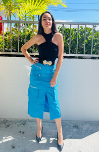 Turquesa Cargo Skirt