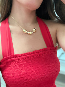 Hearts Gold Necklace